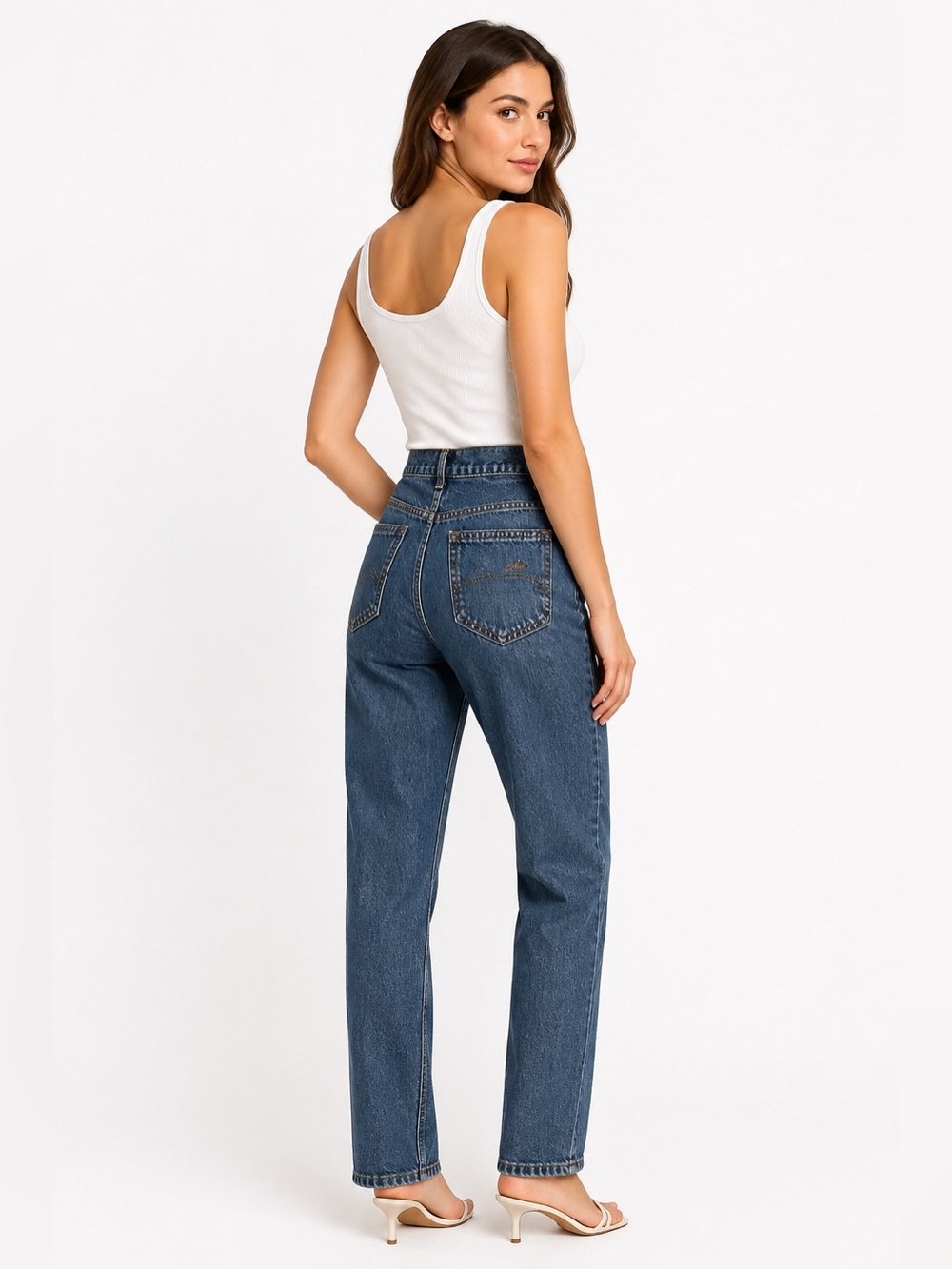 Vintage 80s chic mom jeans short
